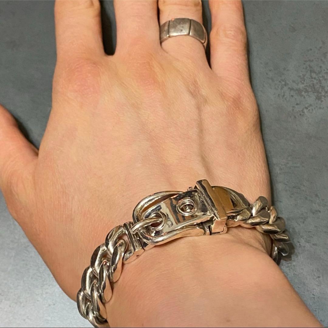SILVER925 SUPER HEAVY BELT BRACELET/シルバー