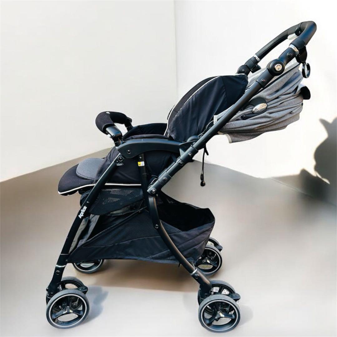 【美品】Aprica ラクーナ ビッテ クッションレザーハンドル A型