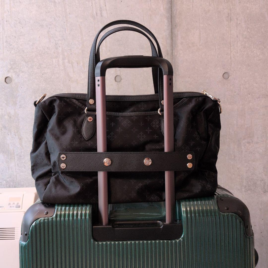 russet　ラシット　トラベル用ボストンバック　ブラック　ショルダーベルト付