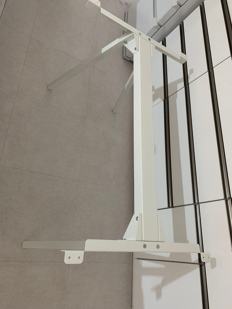 ホワイト パソコンデスクスタンド 脚のみ