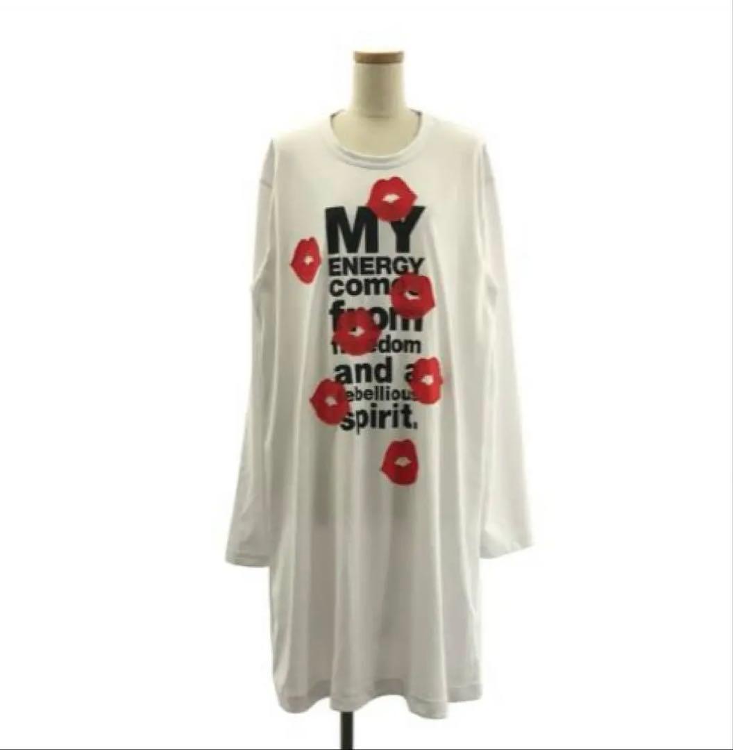 美品　COMME des GARCONS HOMME PLUS リップ　Tシャツ