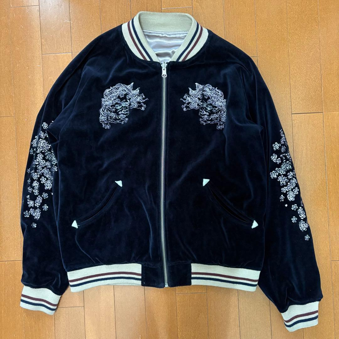 TAKEOKIKUCHI スカジャン　ベロアブルゾン