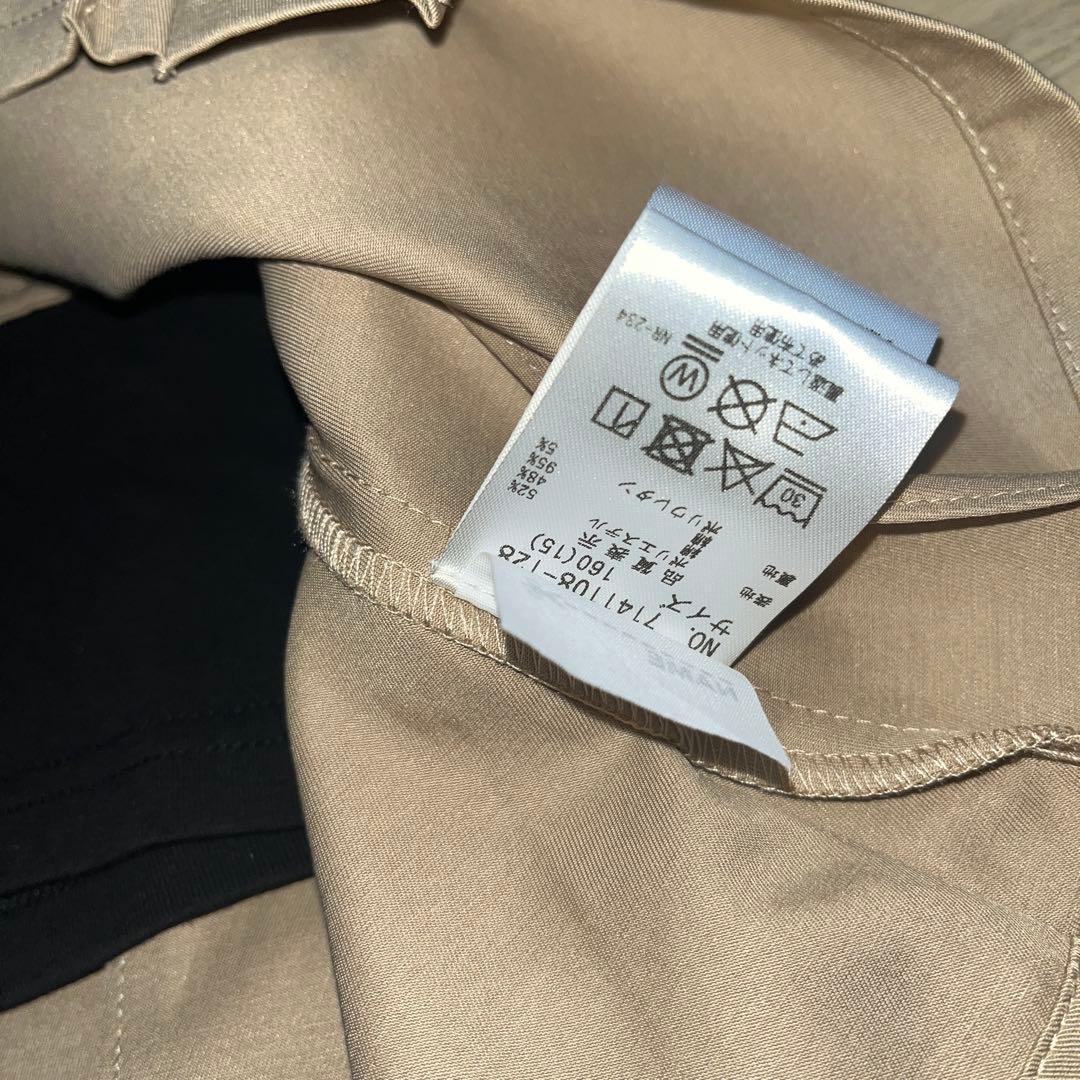 m*a様 新品　アナスイミニ 無地プリーツ スカパン　160 ベージュ