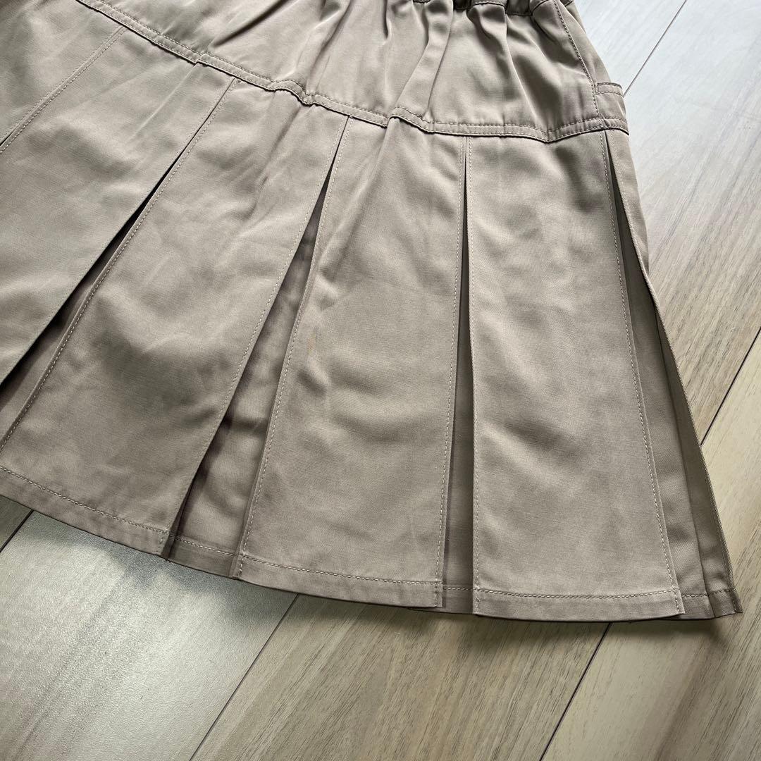 m*a様 新品　アナスイミニ 無地プリーツ スカパン　160 ベージュ