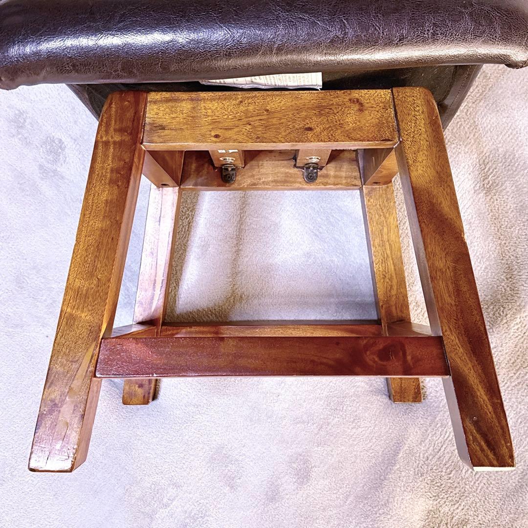 【美品】MORISHIGE モリシゲ 回転 チェア 椅子 レザー アンティーク