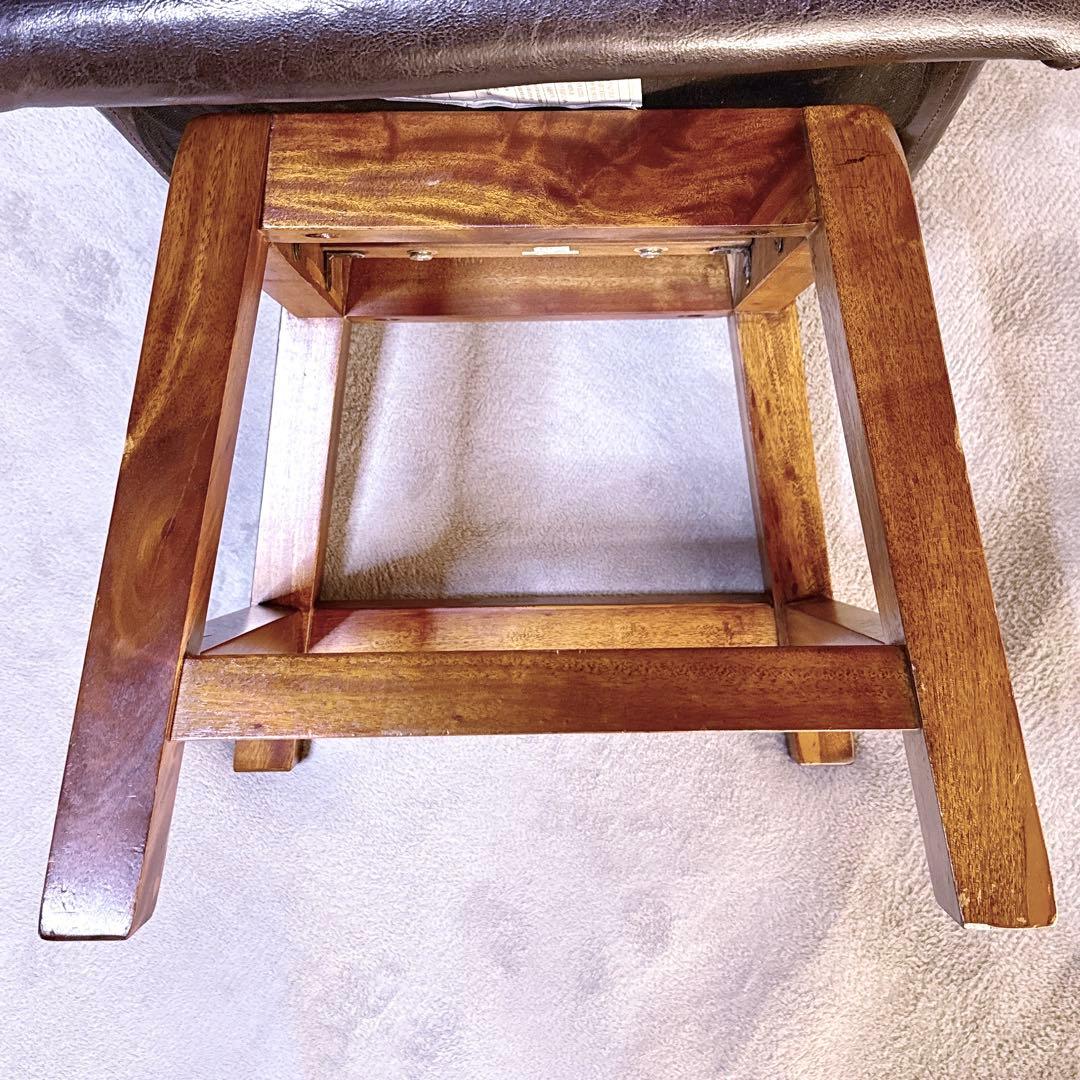 【美品】MORISHIGE モリシゲ 回転 チェア 椅子 レザー アンティーク