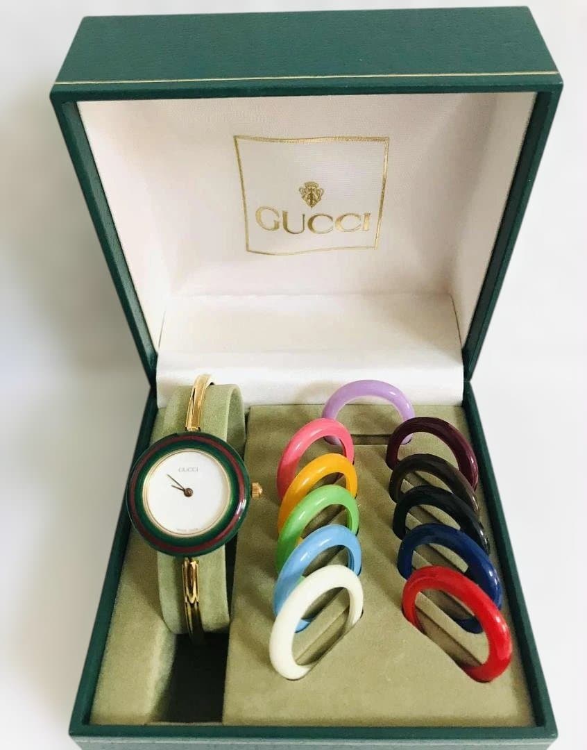 超美品☆グッチ GUCCI チェンジベゼル 腕時計