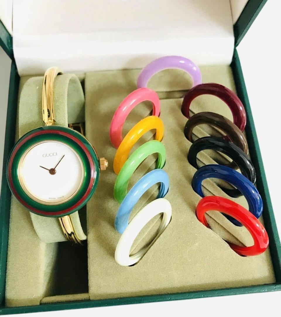 超美品☆グッチ GUCCI チェンジベゼル 腕時計