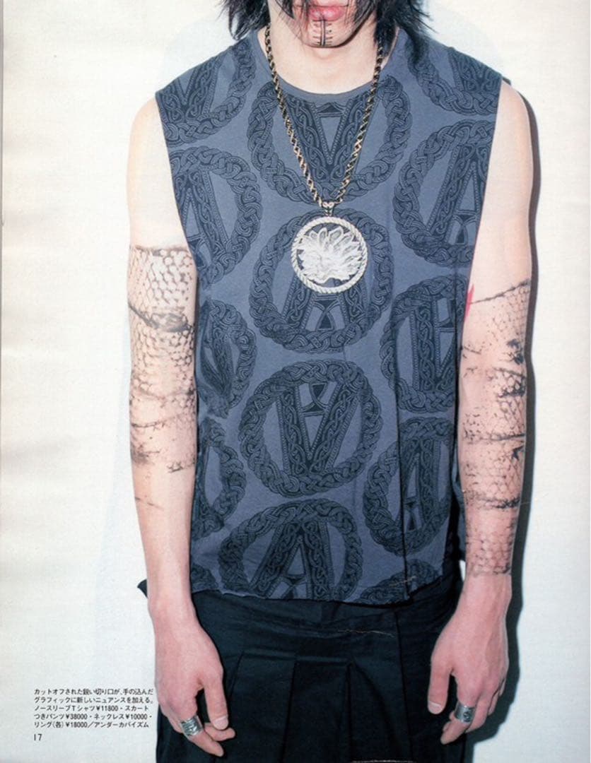 トップス SS2003 UNDERCOVER scab tank top