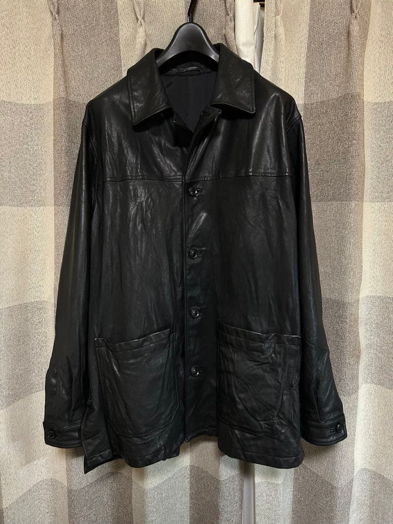 YOKE GOAT LEATHER CAR COAT レザーカーコート