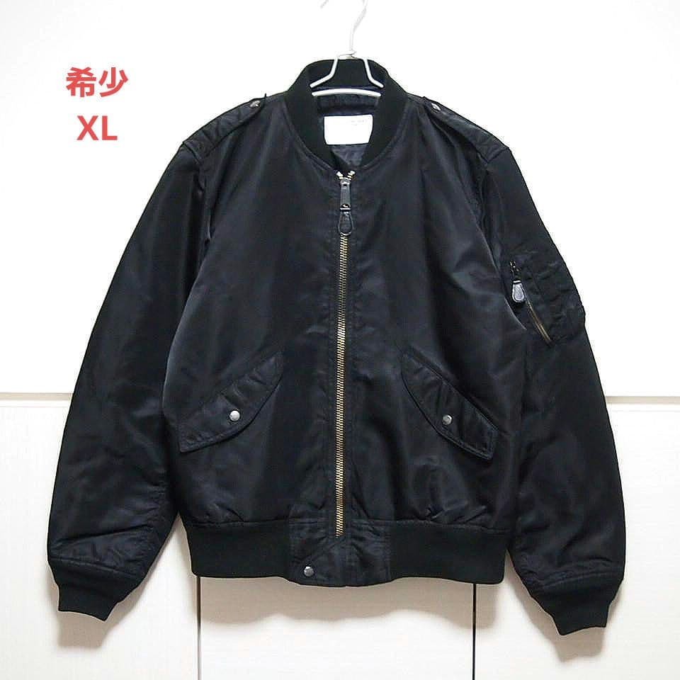【希少XL★美品】AVIREX　L-2B　白タグ　フライトジャケット　ブラック