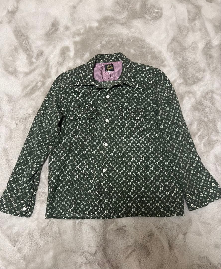 Needles 花柄 長袖シャツ Lサイズ