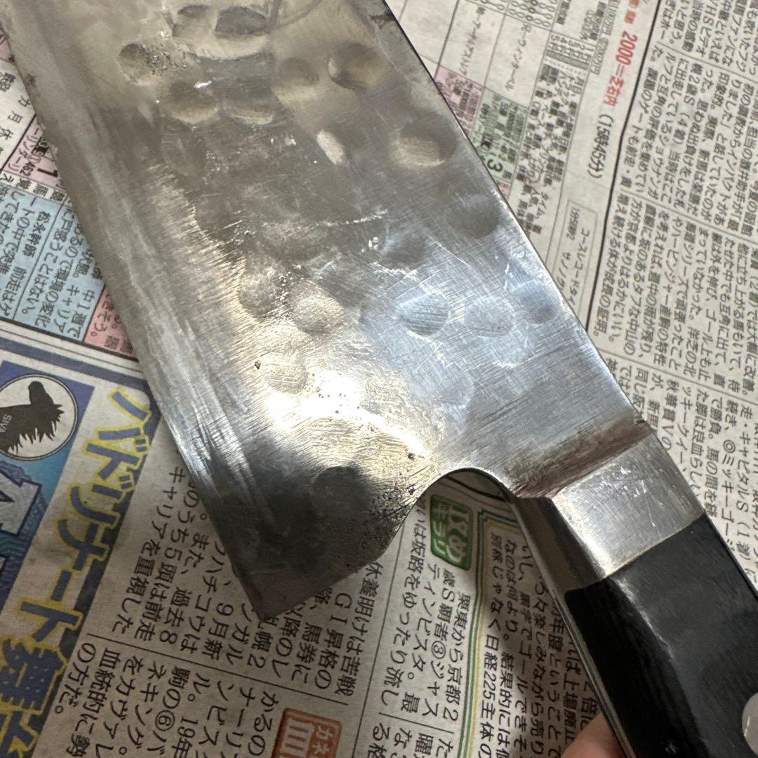 藤原照康 牛刀包丁 1尺 約300mm 幻の名刀 プロ用 中古