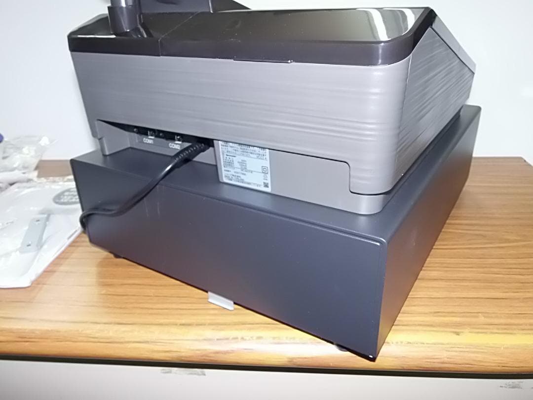 新品人気の黒224飲食向フルフラットXE-A417Bシャープインボイスレジスター