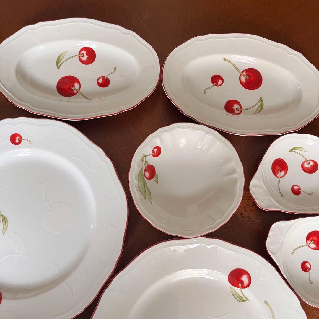 【美品】リチャードジノリ★アンティコチェリー★ペアセット