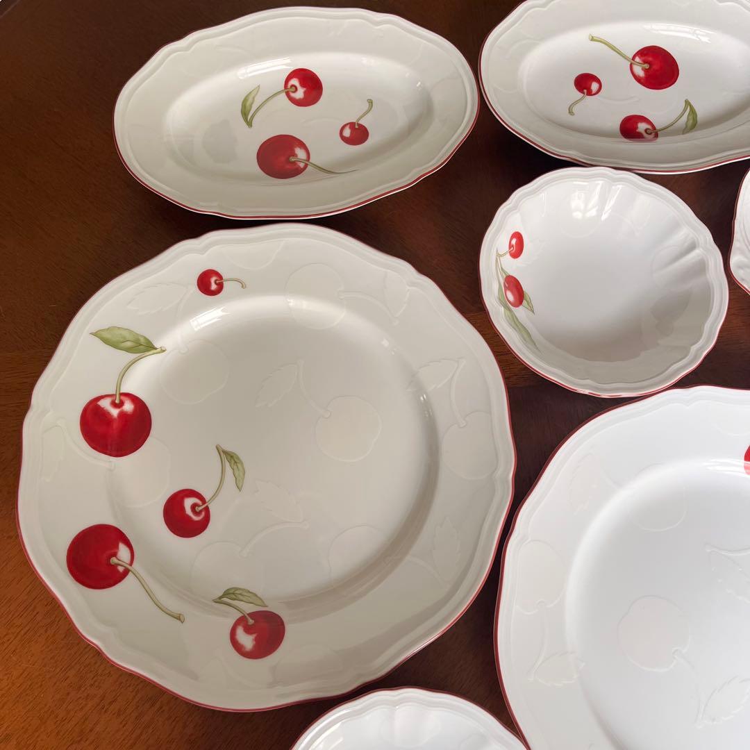 【美品】リチャードジノリ★アンティコチェリー★ペアセット