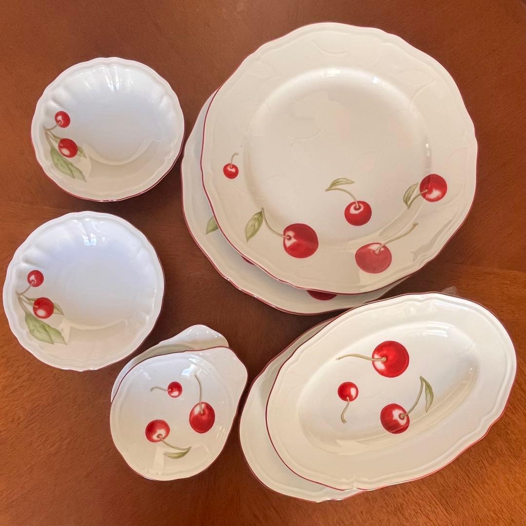 【美品】リチャードジノリ★アンティコチェリー★ペアセット