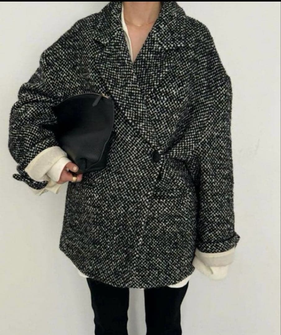 SUZU×CLANE MIXCOLOR OVER COAT