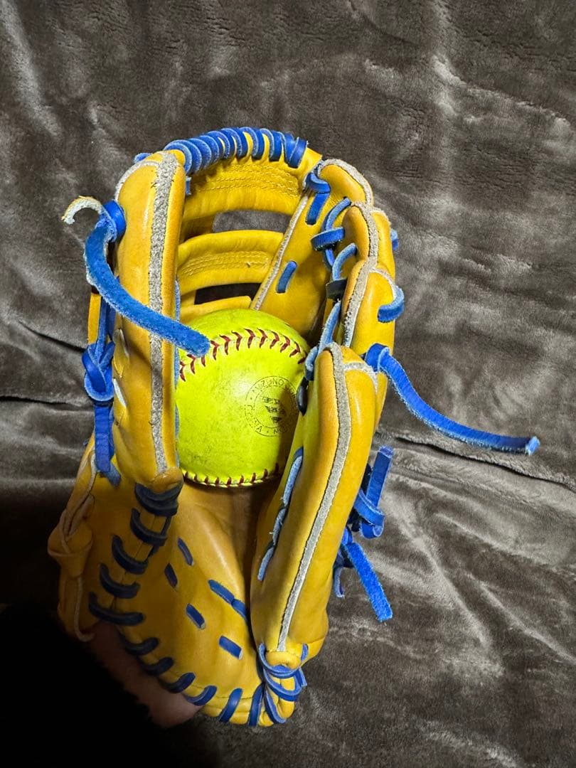 値下げ不可【中古】ミズノ　グローバルエリート　オーダー　一般外野手用　刺繍あり