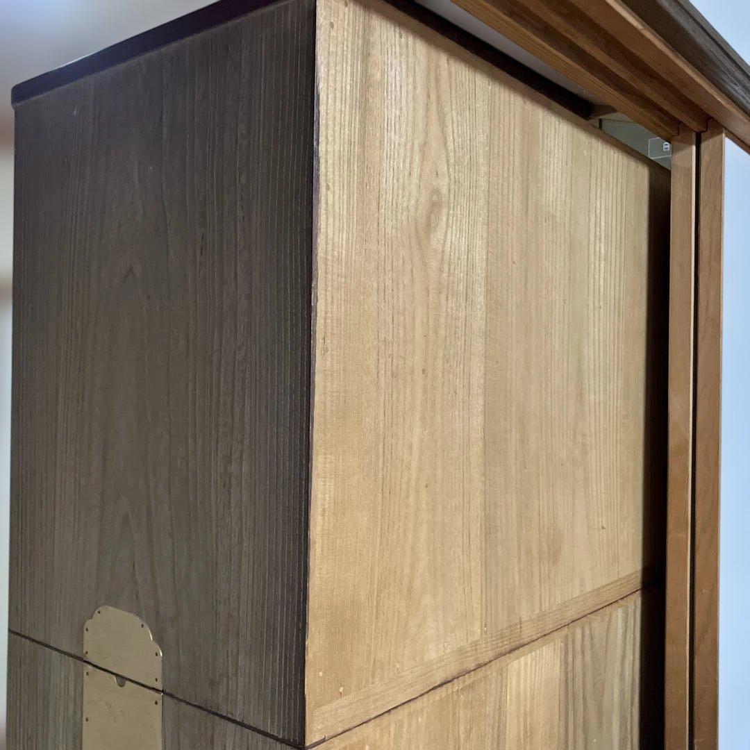 桐　箪笥　 総桐胴丸箪笥 昭和50年代物　鍵付き