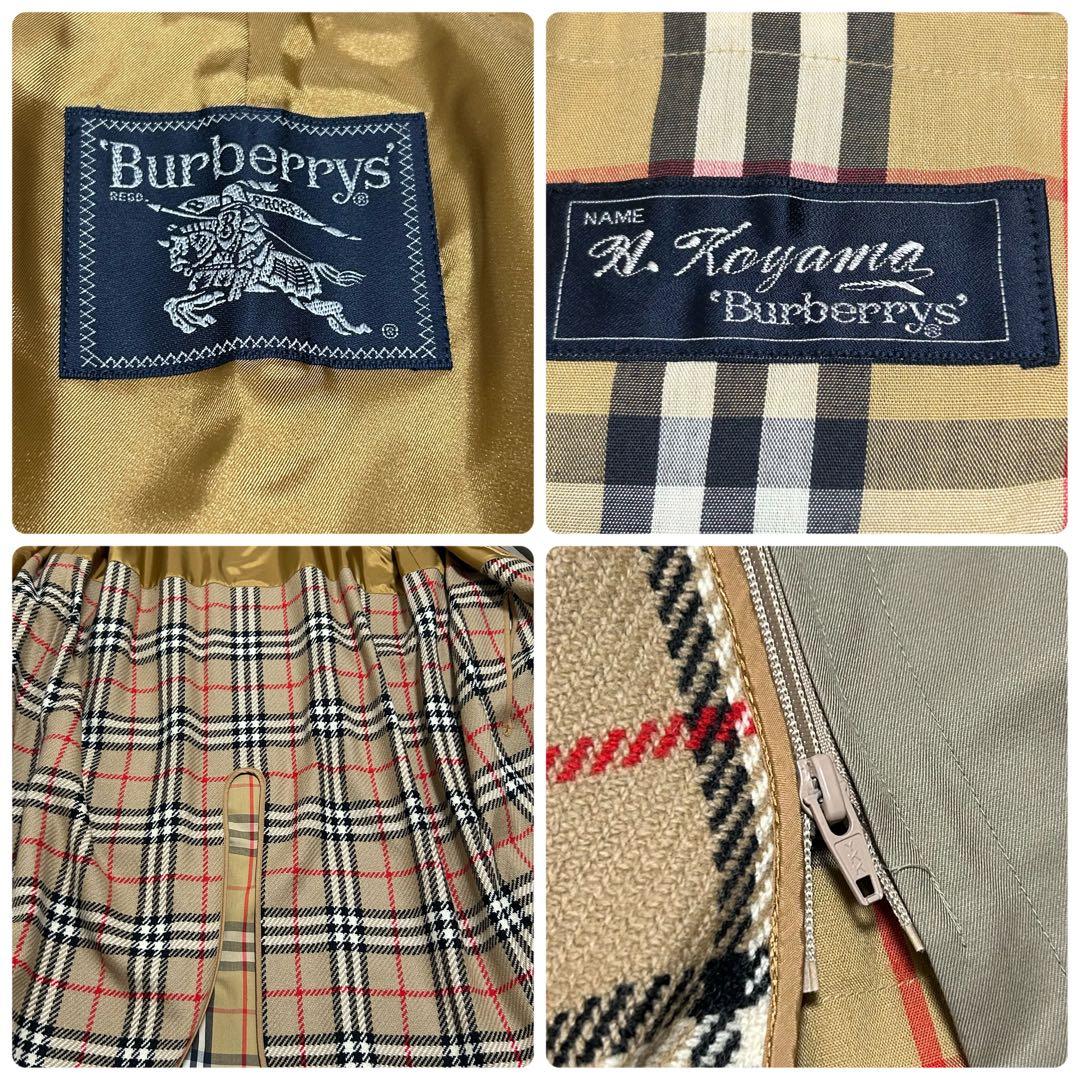 ✨美品 バーバリー トレンチコート ライナー付 玉蟲色 メンズ 2WAY L相当