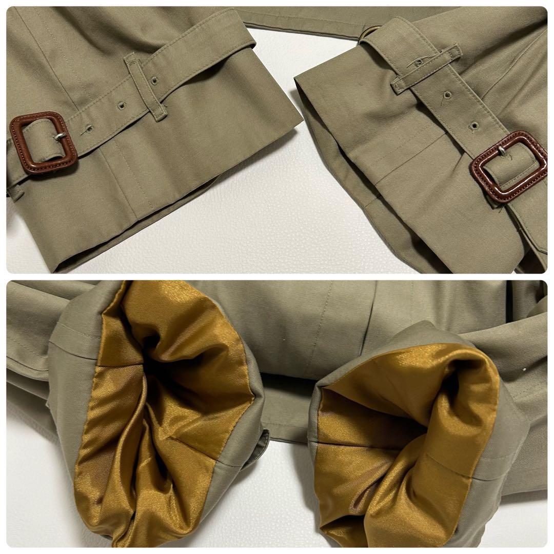 ✨美品 バーバリー トレンチコート ライナー付 玉蟲色 メンズ 2WAY L相当