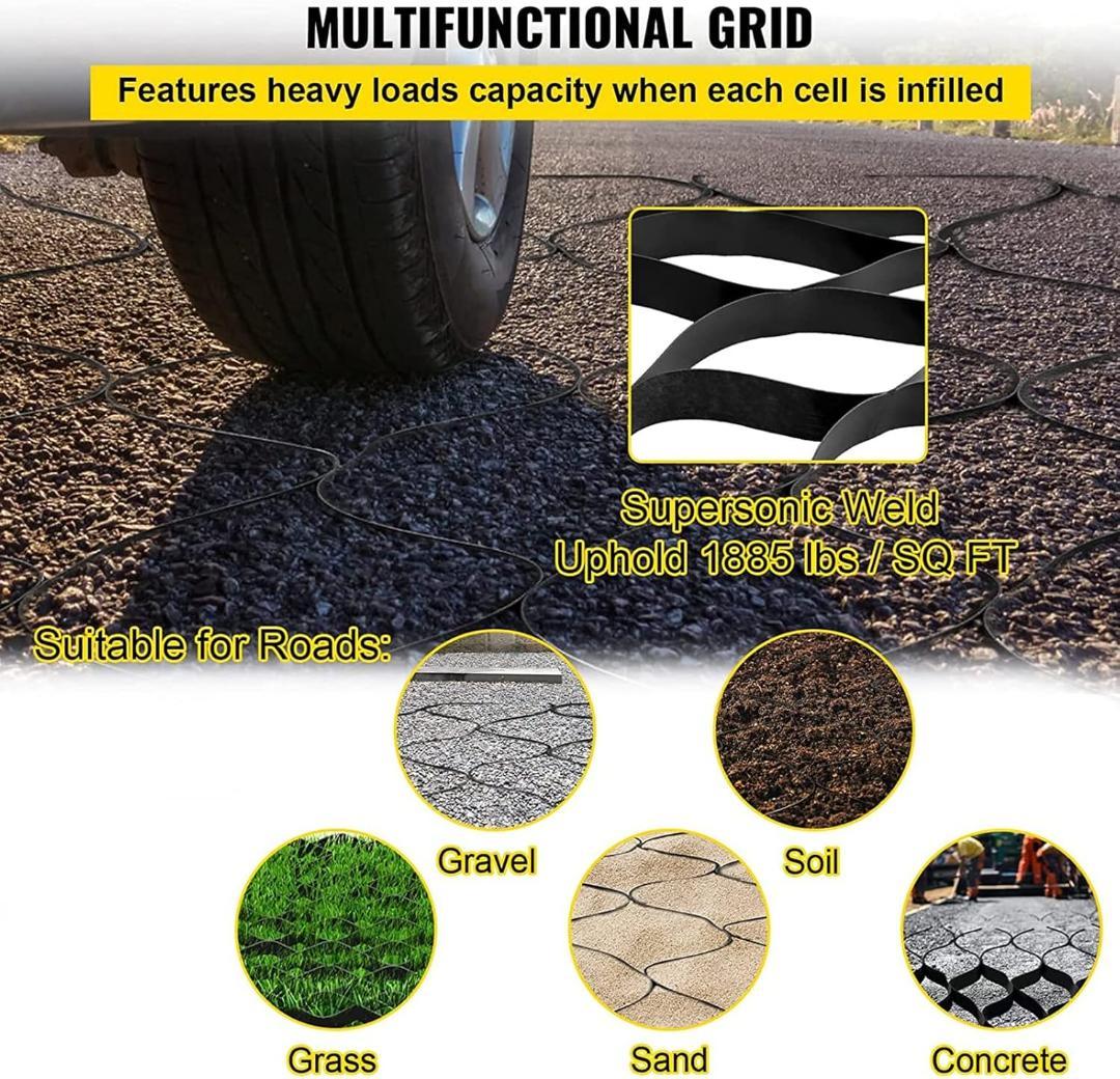 【開封・未使用】 砂利 保護材 ２m × 10m 砂利式マット 高さ5cm 庭園