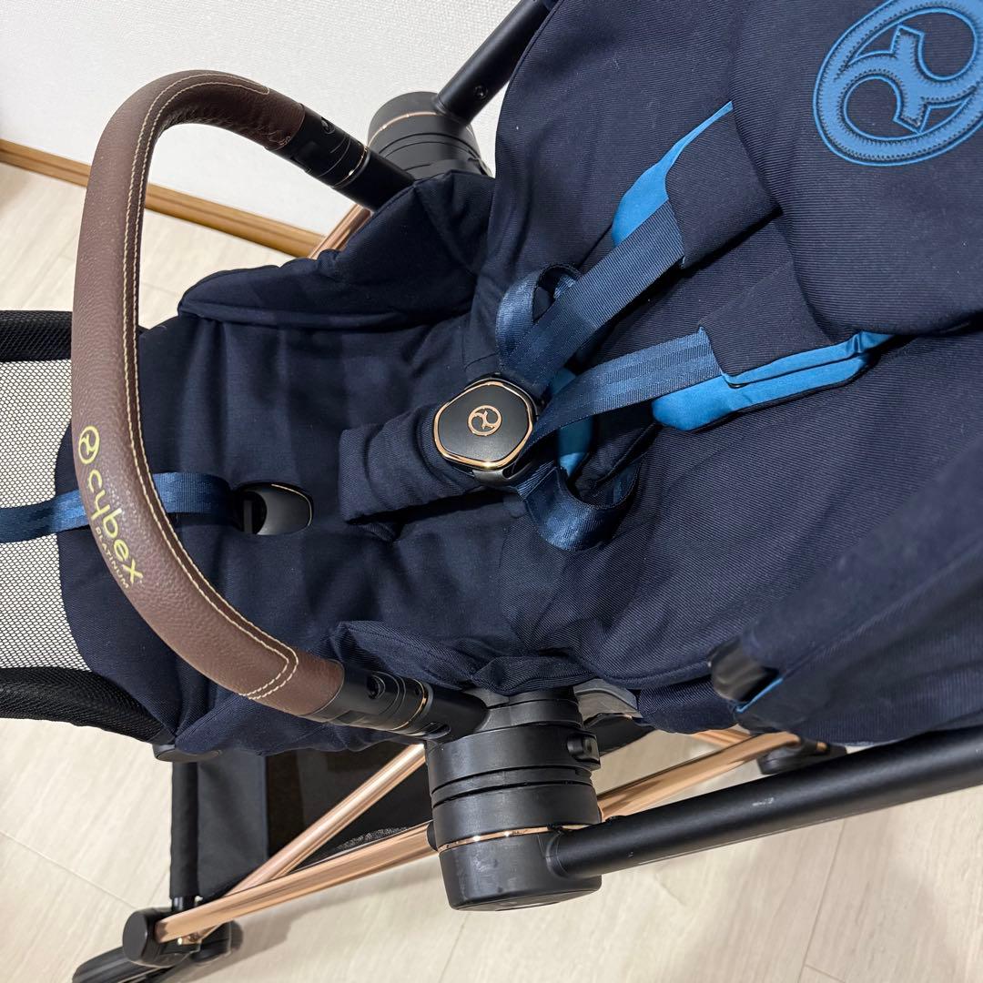 【美品】Cybex ミオス JP3 ローズゴールド ワンプルハーネス ベビーカー