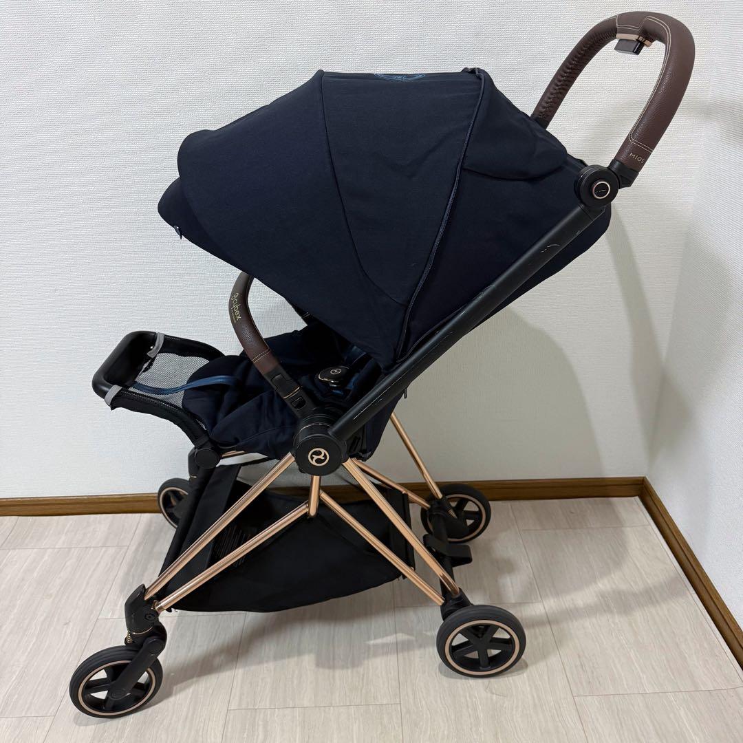 【美品】Cybex ミオス JP3 ローズゴールド ワンプルハーネス ベビーカー