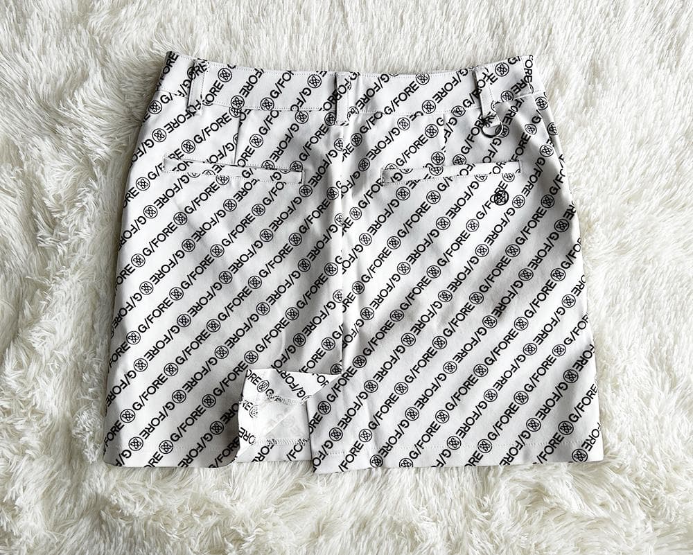 G/FORE ジーフォア 正規品 総ロゴプリント ストレッチ ゴルフスカート美品