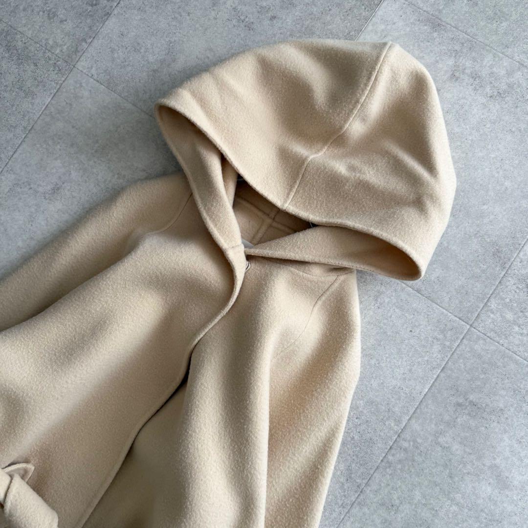 イエナラブークル　ダブルフェイスロングコート　ベルト　ベージュ　36