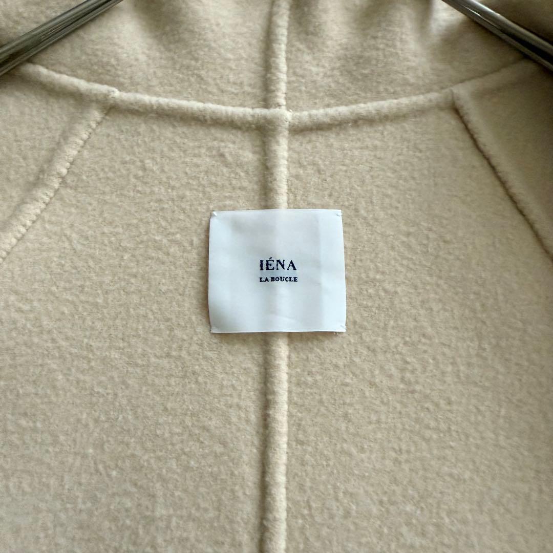 イエナラブークル　ダブルフェイスロングコート　ベルト　ベージュ　36