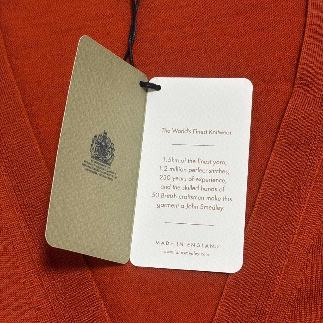 新品 ジョンスメドレー PETWORTH カーディガン イギリス製 M ウール