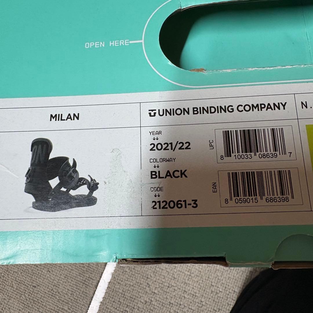 UNION MILAN スノーボード　ビンディング ブラック　M 2021/22
