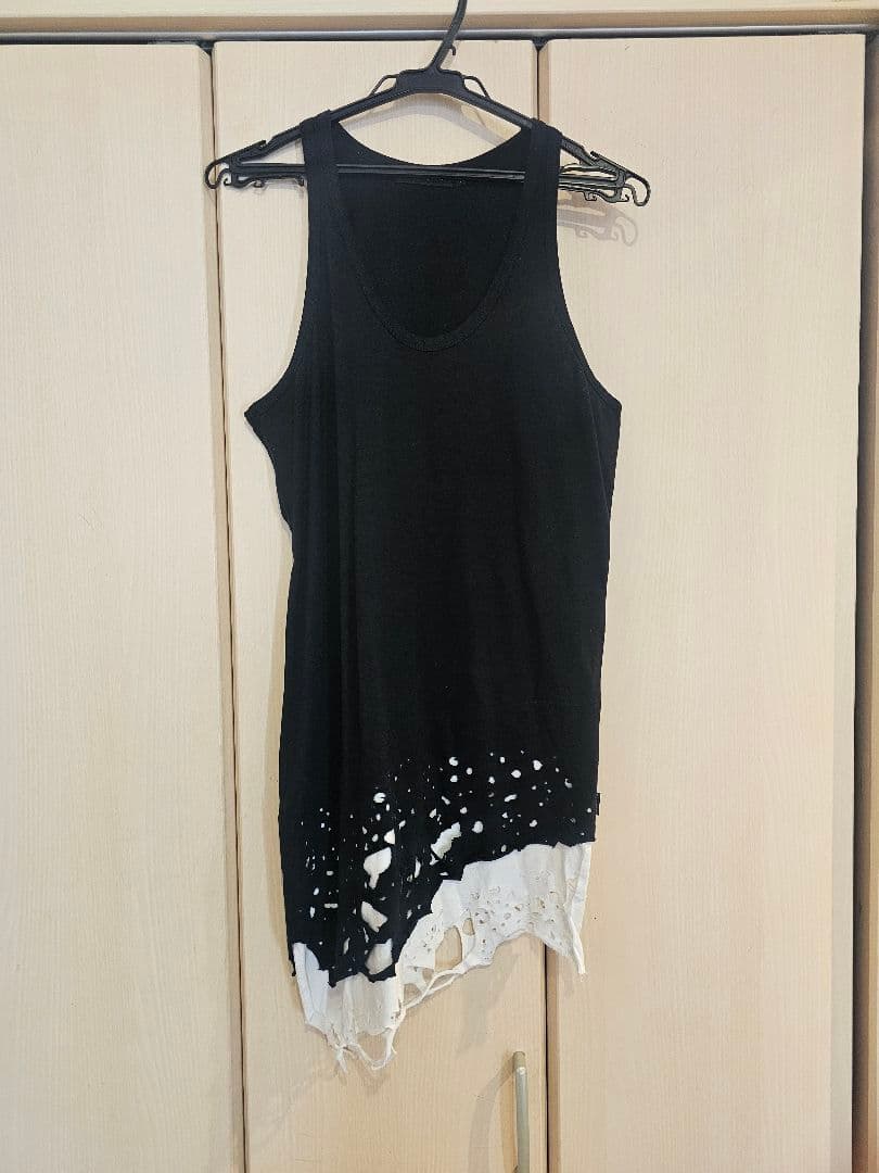 555　CIVARIZE シヴァーライズ クラッシュ加工 タンクトップ