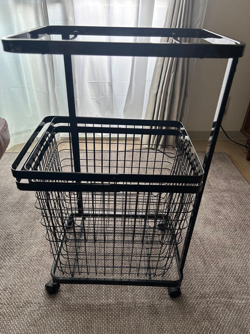 tower 山崎実業 ランドリーワゴン ランドリーワゴン+バスケット