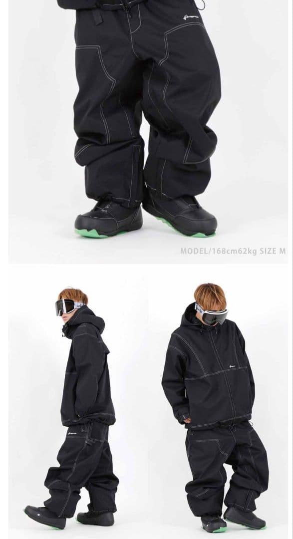 新品スノーボードウェアセットHIMANIハイマニタグ付き25/26モデル 上下黒