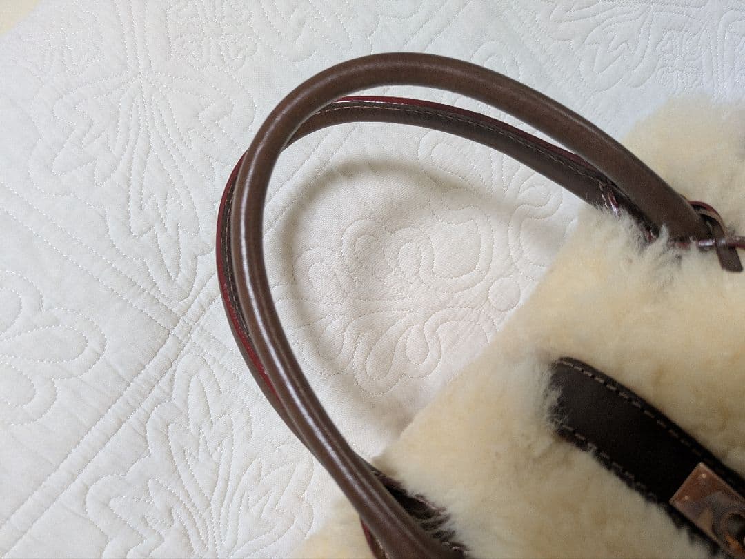 ユッコ　MUKU ムク　モンテローザ　ムートンハンドバッグ　もこもこ