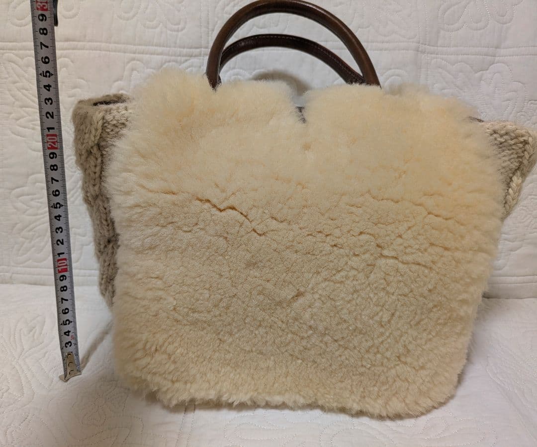 ユッコ　MUKU ムク　モンテローザ　ムートンハンドバッグ　もこもこ