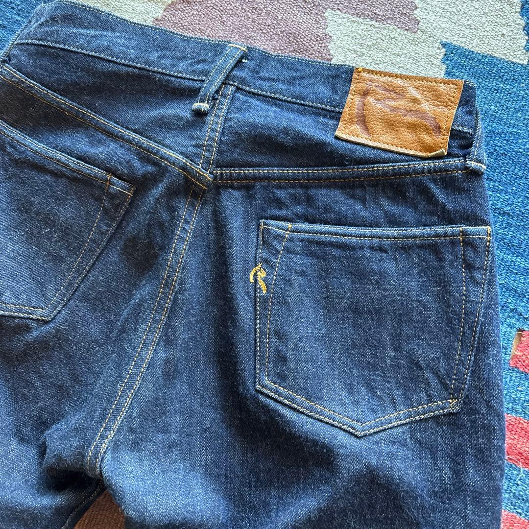 45rpm デニム　本藍　日本製27インチ Sサイズ相当？