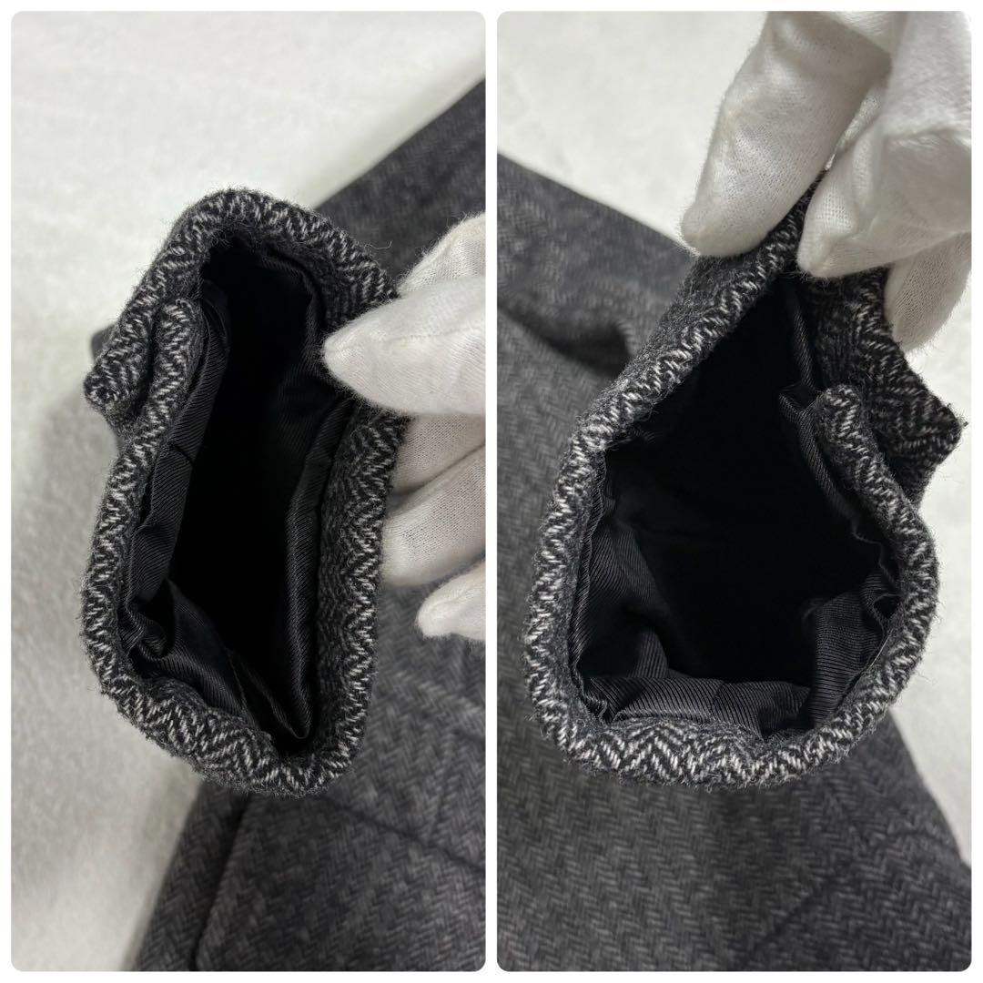 ZARA ヘリンボーン　ダブルブレスト ロングコート　チェスターコート