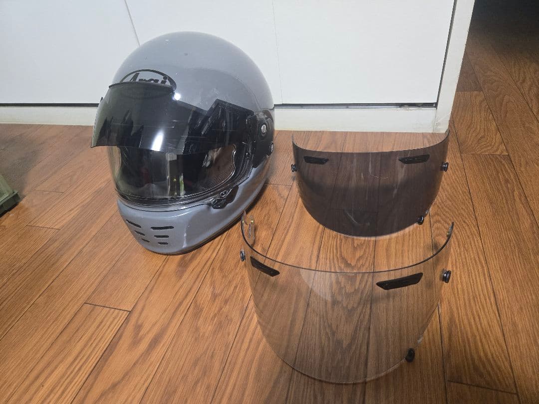 【サイズL】Araiヘルメット ラパイドネオ　モダングレー　シールド3枚付き