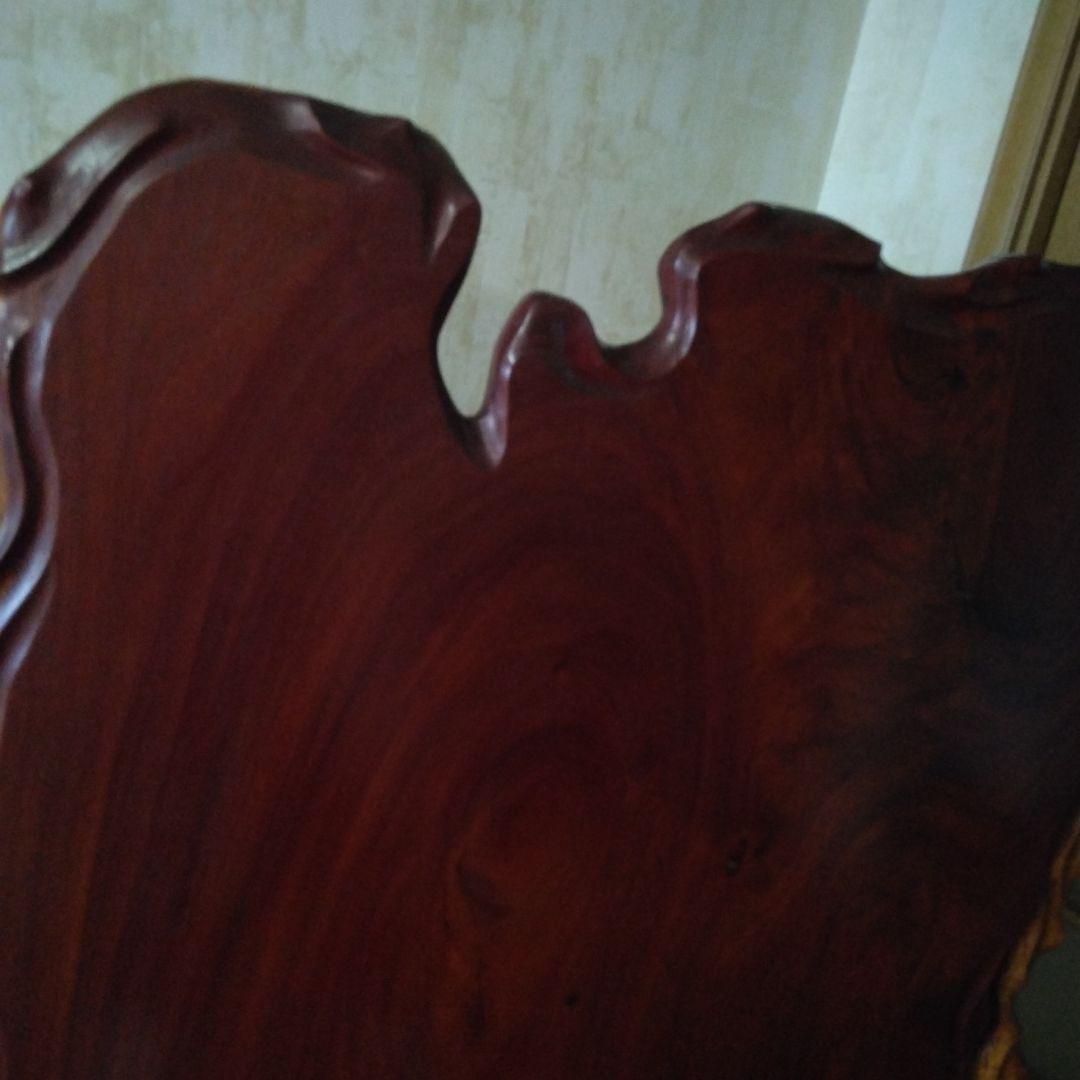 衝立　天然素材の花梨の一枚板