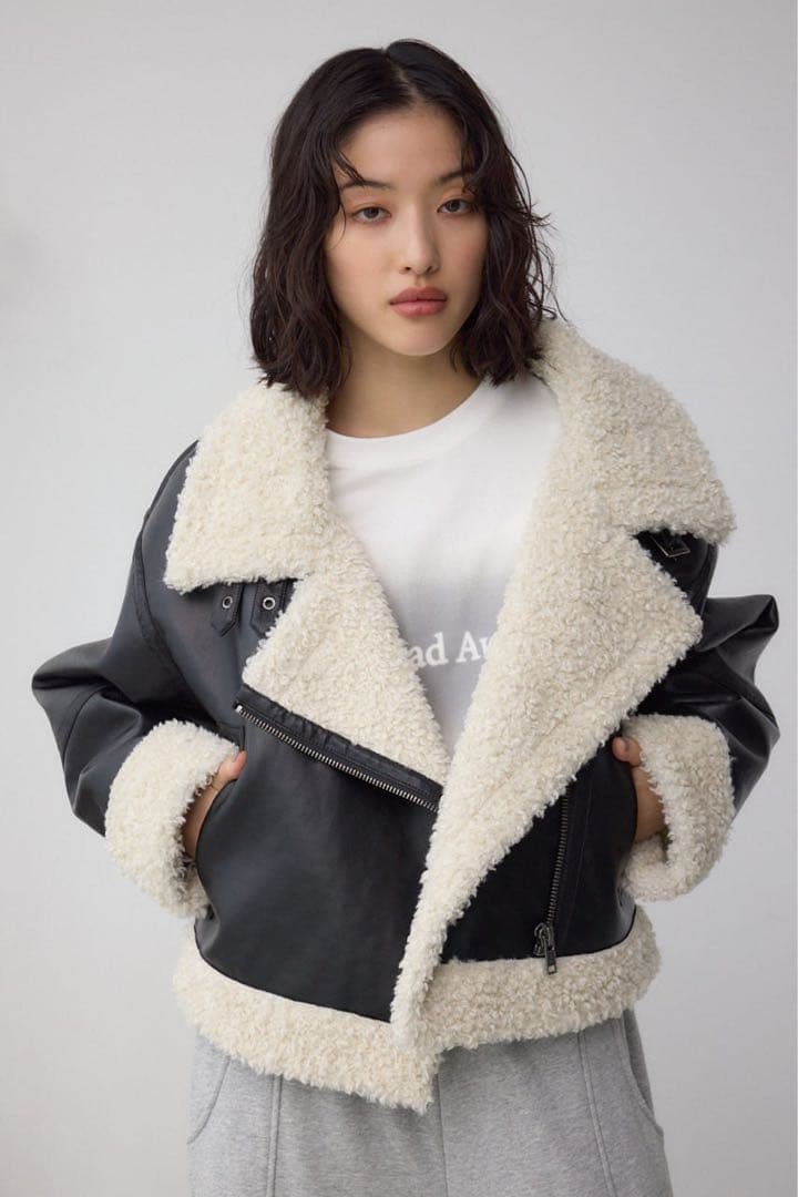 フェイクレザー/フェイクムートンジャケット