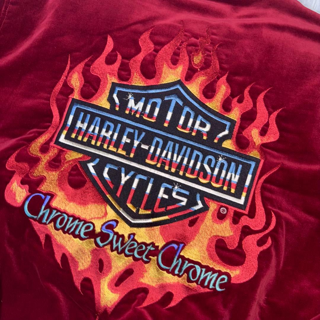 Harley-Davidson ハーレーダビッドソン　別珍　スカジャン　Lサイズ