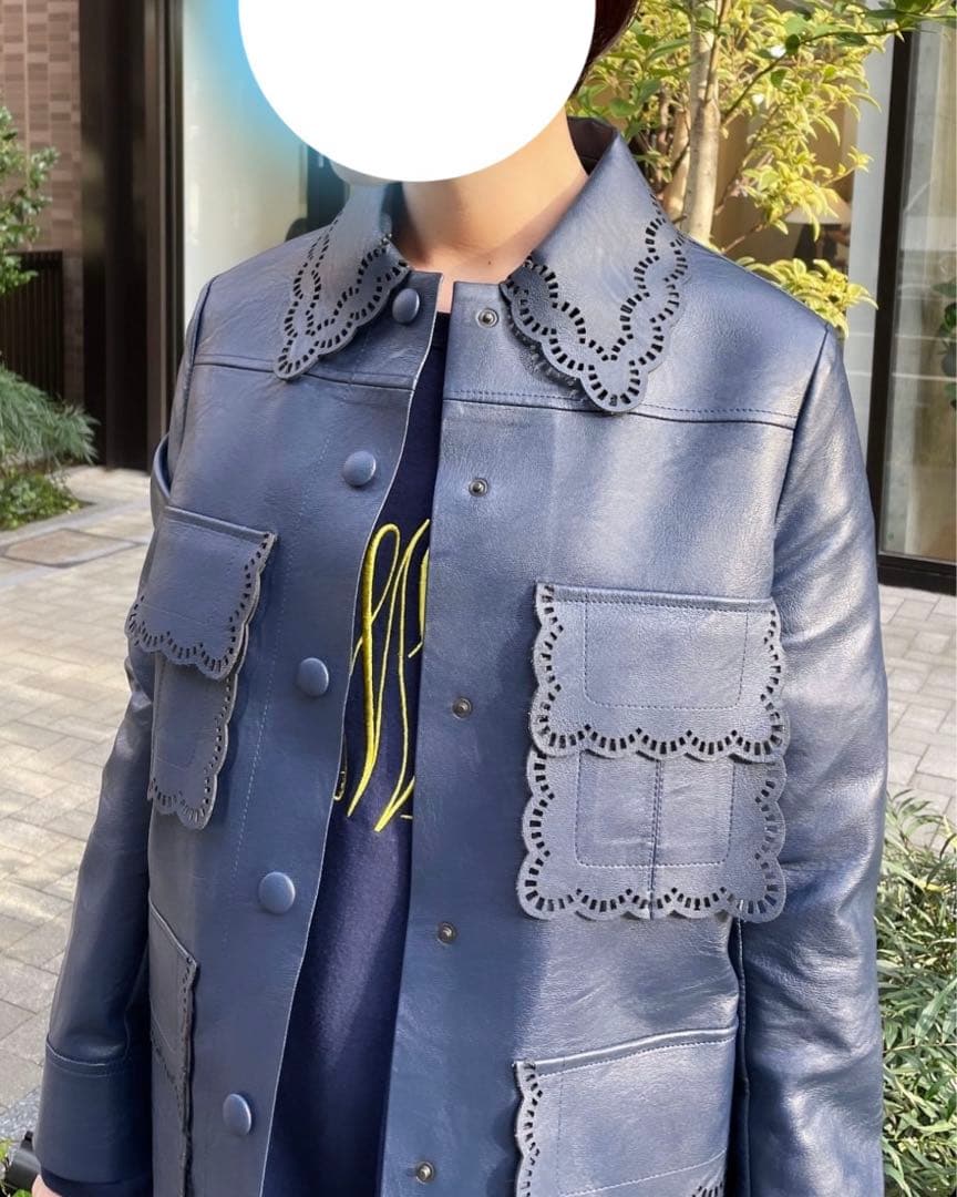 e*a様 【高級】ステラマッカートニー　レザー　ジャケット　パンチング　21AW