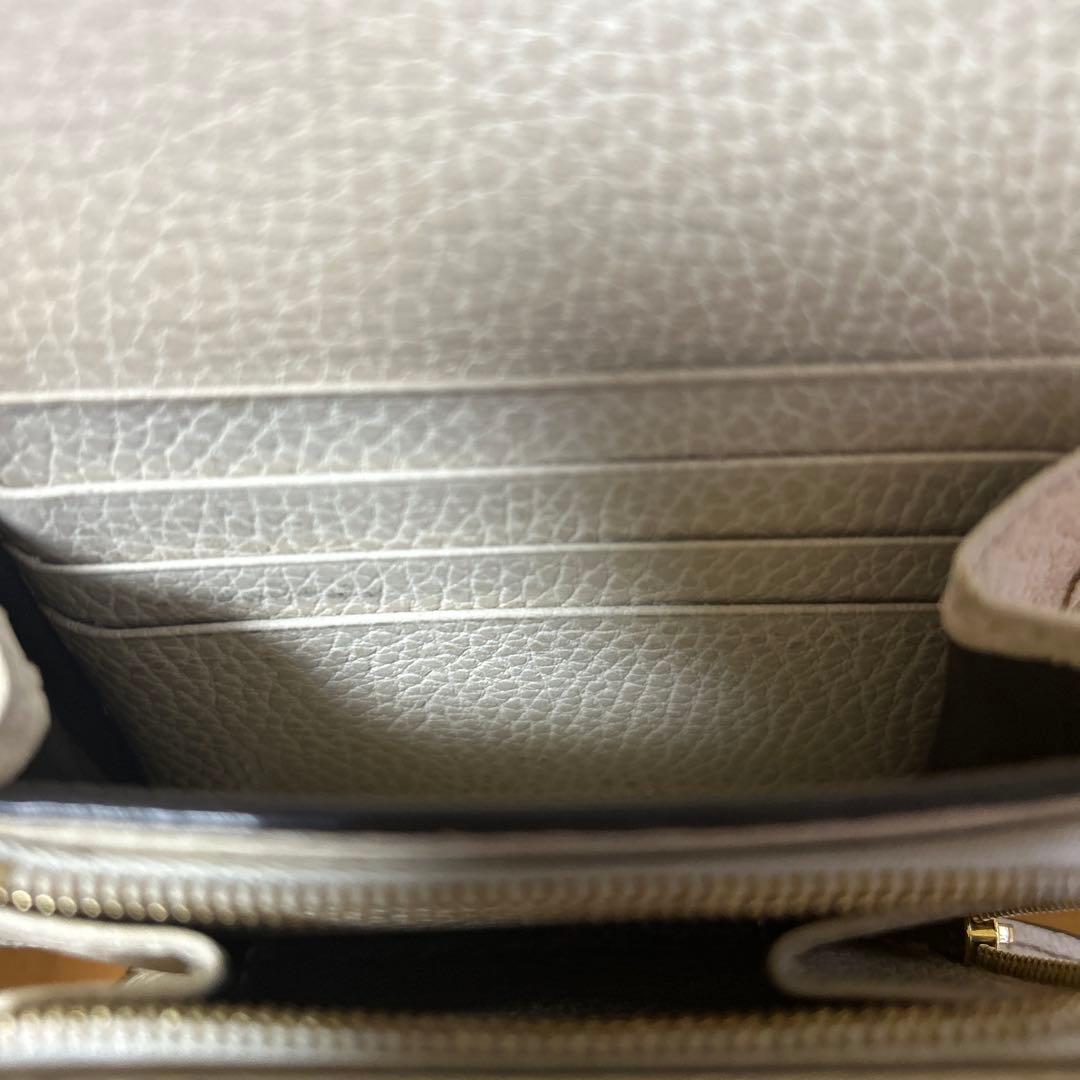専用です。 GUCCI 二つ折り財布 ホワイト グレー