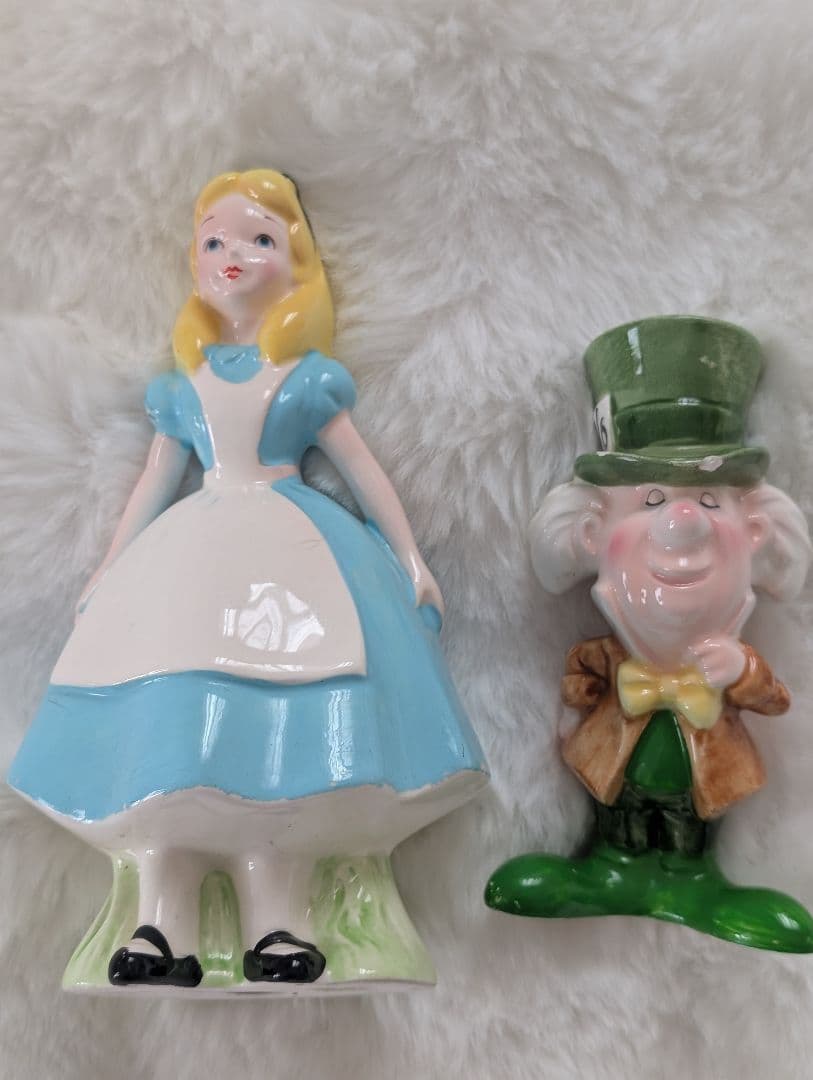 ディズニー　不思議の国のアリス　チシャ猫　ホワイトラビット　マッドハッターセット