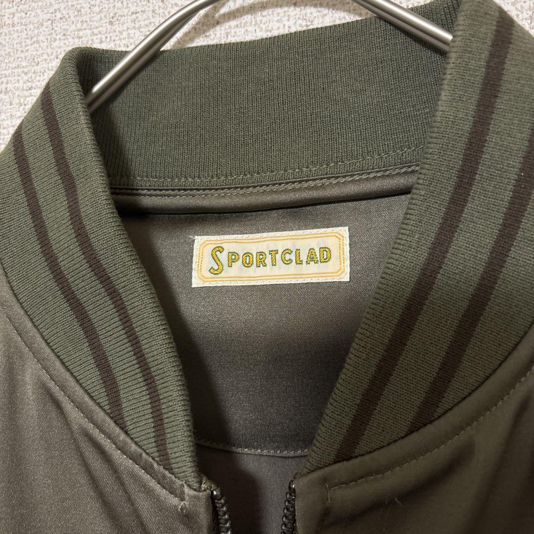 Sportclad フレームワーク サテンブルゾン カーキ ミリタリー