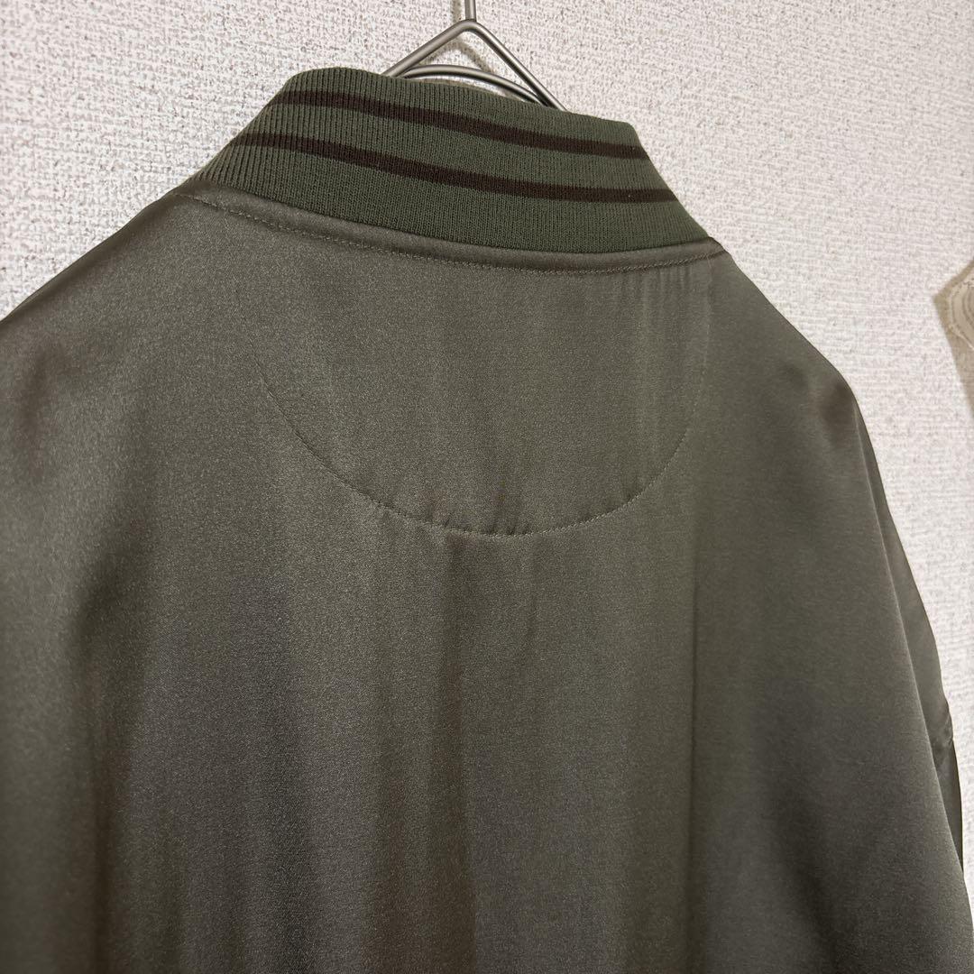 Sportclad フレームワーク サテンブルゾン カーキ ミリタリー